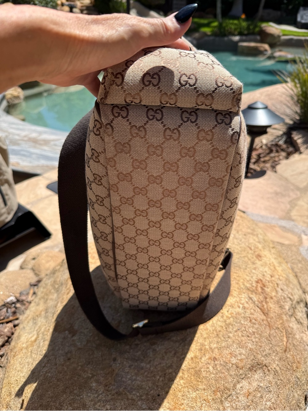 Gucci Beige/Brown GG Canvas Messenger Bag with diaper change pad ! - Picture 7 of 11